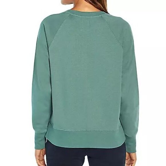 NWT GREEN GAP HENLEY BUTTON FRONT SWEATSHIRT - LARGE - Picture 3 of 10